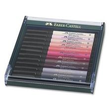 Faber-Castell, Pitt Artist Pen Brush, zestaw 12 kolorów, skin