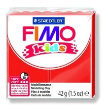 Fimo Kids, masa termoutwardzalna, czerwona, 42 g