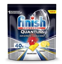 Finish, Quantum Ultimate, kapsułki do zmywarki, lemon, 40 szt.