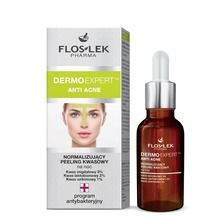 Floslek, Pharma Dermo Expert, Anti Acne, peeling kwasowy na noc, normalizujący, 30 ml
