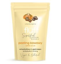 Fluff, Coffee Scrub, peeling kawowy do ciała, Antycellulitowy & Ujędrniający, Mandarynka, 100g