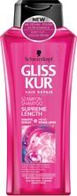 Gliss Kur, Supreme Length, szampon do włosów oczyszczający, 400 ml