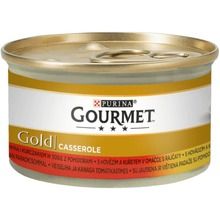 Gormet Gold, karma mokra dla kota, wołowina i kurczak, 85 g