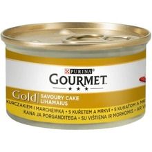 Gourmet Gold, Savoury Cake, karma mokra dla kota z kurczakiem i marchewką, 85g
