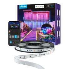 Govee, taśma LED zewnętrzna, Wi-Fi, Bluetooth, RGBIC, IP65, 10m