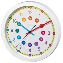 Hama, zegar dziecięcy "easy learning", średnica 30 cm, cichy