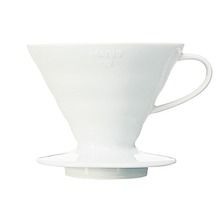 Hario, zaparzacz ceramiczny Drip V60-02, biały