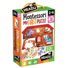 Headu, Montessori, farma, pierwsze puzzle, 6 elementów
