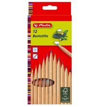 Herlitz, Natura, kredki ołówkowe, drewniane, 12 kolorów