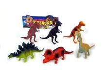 Hipo, dinozaury, zestaw figurek, 20 cm, 6 szt.