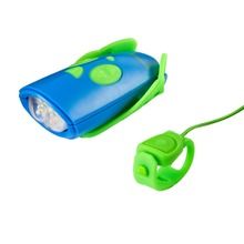 Hornit, Mini, lampka z klaksonem, 25 dźwięków, green & blue
