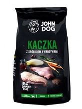 John Dog, Adult, karma sucha dla psa, kaczka z królikiem i warzywami, 12 kg