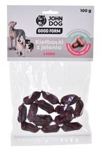 John Dog, kiełbaski mocne stawy zęby i kości jeleń & msm, 100g