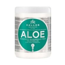 Kallos, Aloe, regenerująca maska nadająca blasku z ekstraktem aloe vera do włosów suchych i łamiących się, 1000 ml