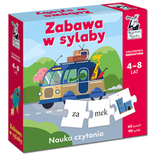 Kapitan Nauka. Zabawa w sylaby. Układanka edukacyjna 4-8 lat