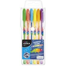 Kidea, długopisy żelowe fluorescencyjne, 6 kolorów
