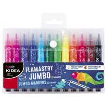 Kidea, flamastry jumbo, 12 kolorów
