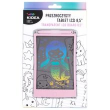 Kidea, przezroczysty tablet do rysowania, LCD 8,5", różowy