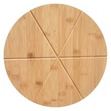 Kinghoff, taca deska bambusowa do pizzy, 35 cm