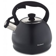 Klausberg, czajnik stalowy, 2.0l, matowy, kulka