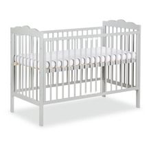 Klupś, Radek III, łóżeczko niemowlęce, szare, 120-60 cm