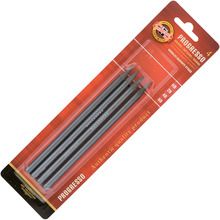 Koh-I-Noor, Progresso, zestaw ołówków grafitowych, HB, 2B, 4B, 6B, bezdrzewne, 4 szt.