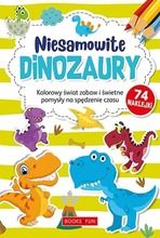 Kolorowanka z naklejkami. Niesamowite dinozaury