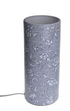 Lampa porcelanowa, czarno-biała, 35 cm
