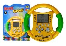 Lean Toys, Bricks Tetris Kierownica, gra elektroniczna, żółta