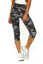 Legginsy damskie 3/4, mix, moro, Moraj