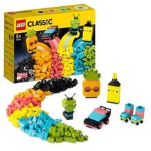 LEGO Classic, Kreatywna zabawa neonowymi kolorami, 11027