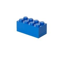 LEGO, mini lunchbox, klocek 8, niebieski
