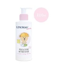 Linomag, mydło antybakteryjne w płynie dla dzieci o zapachu zielonego jabłuszka, 200 ml