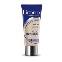 Lirene, Nature Matte fluid matujący do twarzy, 14 Karmel, 30 ml