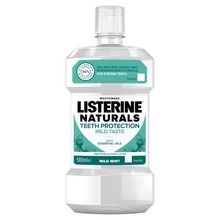 Listerine, Naturals, płyn do płukania jamy ustnej ochrona zębów, mild mint, 500 ml