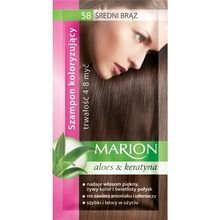 Marion, szampon koloryzujący, 4-8 myć, nr 58 średni brąz