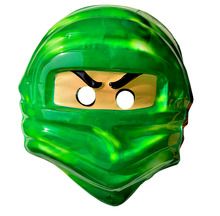 Maska, ninja, ludzik, zielony