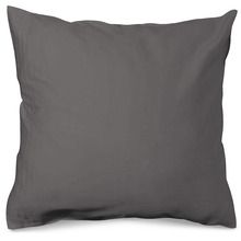 Matex, poszewka na poduszkę typu jasiek, satyna bawełniana, grafitowa, 40-40 cm