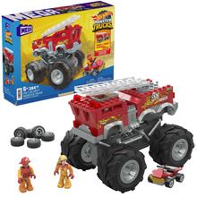 Mega Bloks, Hot Wheels Monster Trucks, 5-Alarm - wóz strażacki, 284 klocki