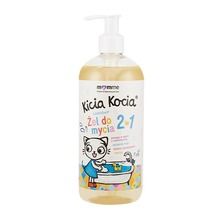 MomMe, Kicia Kocia, łagodny żel do mycia, 2w1, 500ml