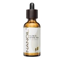 Nanoil, Aloe, & White Tea, serum do twarzy z Aloe, sem i białą herbatą, 50 ml
