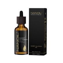 Nanoil, Sweet Almond Oil, olejek migdałowy do pielęgnacji włosów i ciała, 50 ml