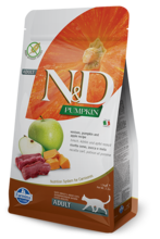 N&D Pumpkin, karma dla kotów dorosłych, jeleń, dynia i jabłko, 300 g