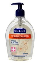 On Line, hipoalergiczne mydło w płynie, dozownik, Calendula, 500 ml