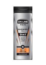 On Line, Men, żel pod prysznic 3in1, Spicy Orange, dla mężczyzn, 400 ml