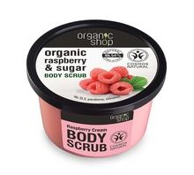 Organic Shop, peeling do ciała, Malinowy krem, 250 ml