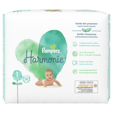 Pampers, Harmonie, pieluchy jednorazowe, rozmiar 1, 2-5 kg, 26 szt.