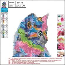 Panta Plast, mozaika diamentowa 5D kit, Cat, 20-20 cm