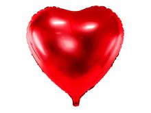 PartyDeco, balon foliowy, serce, 45 cm, czerwony