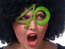 PartyDeco, okulary ozdobne party, 40 urodziny, zielony